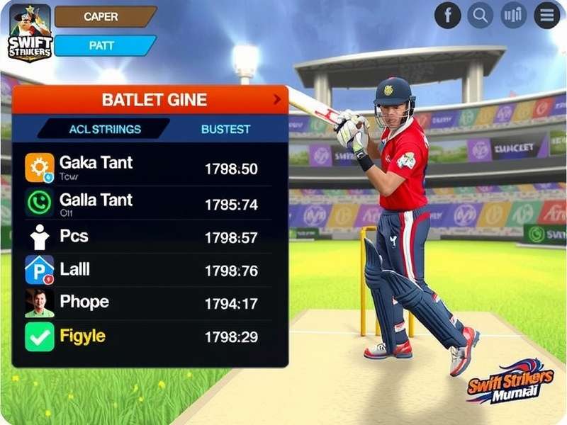 Swift Strikers Mumbai Mastery Batting Interface